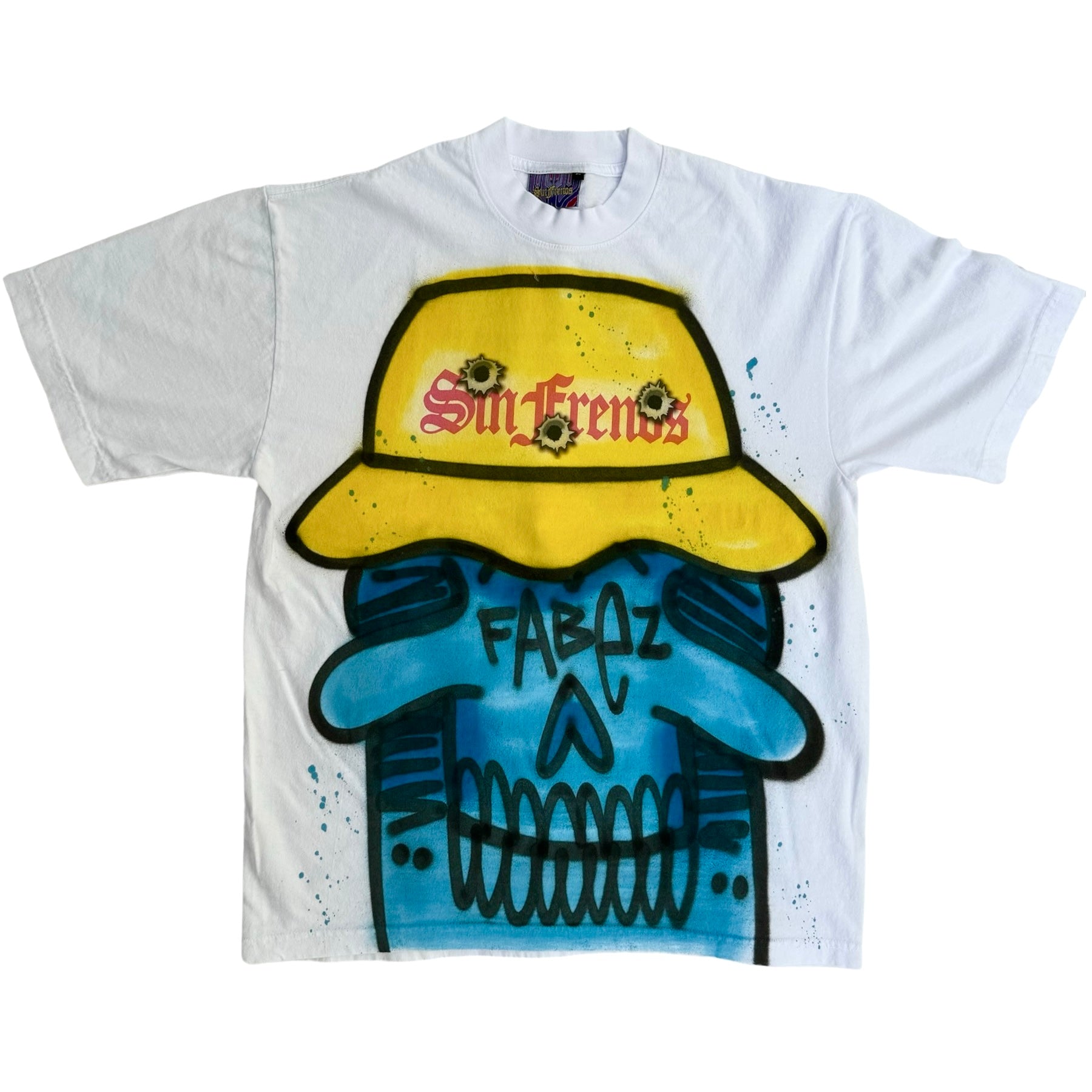 Sin Frenos x Fabez Logo Skull tees