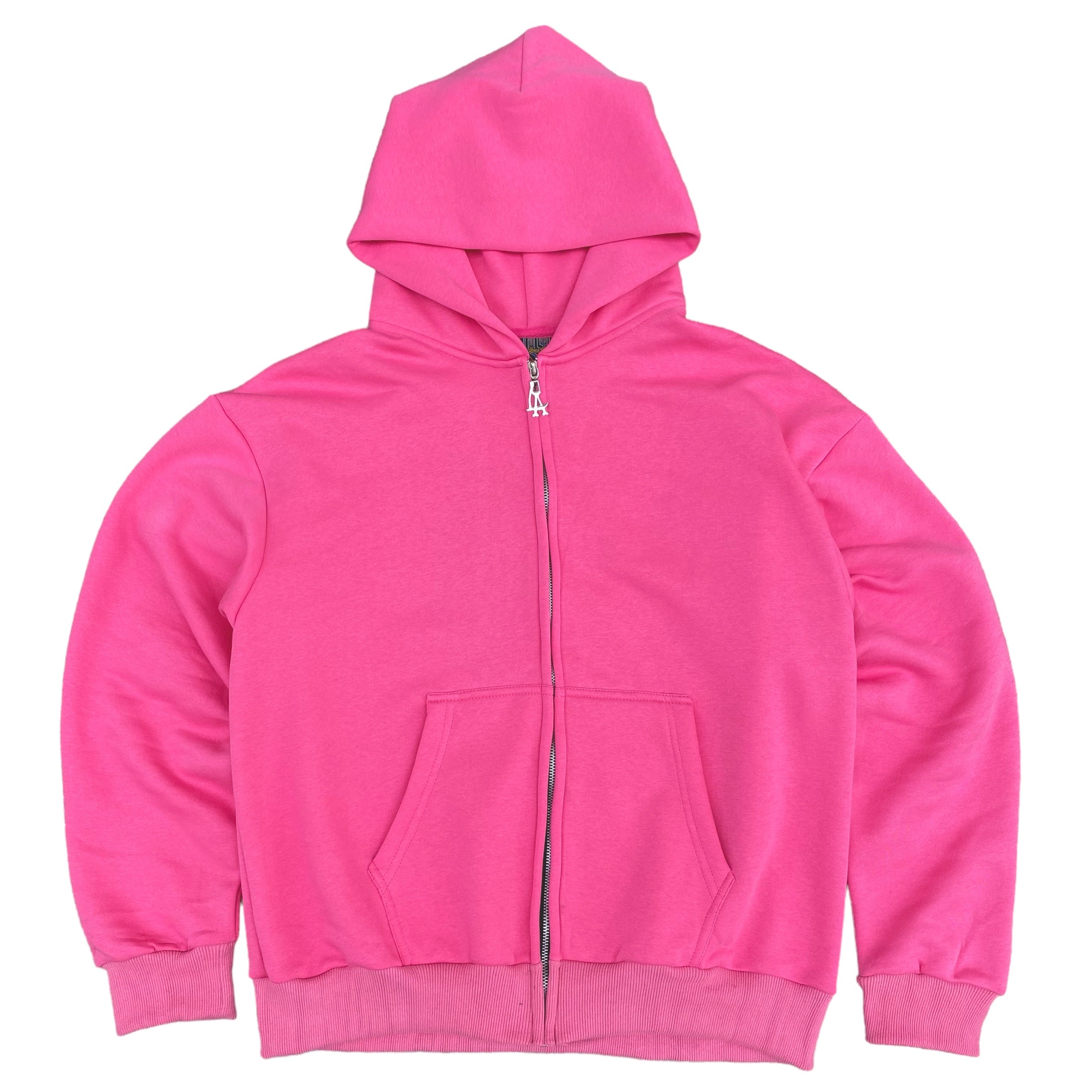 Blank Scythe Logo-Zip Hoodie - Pink