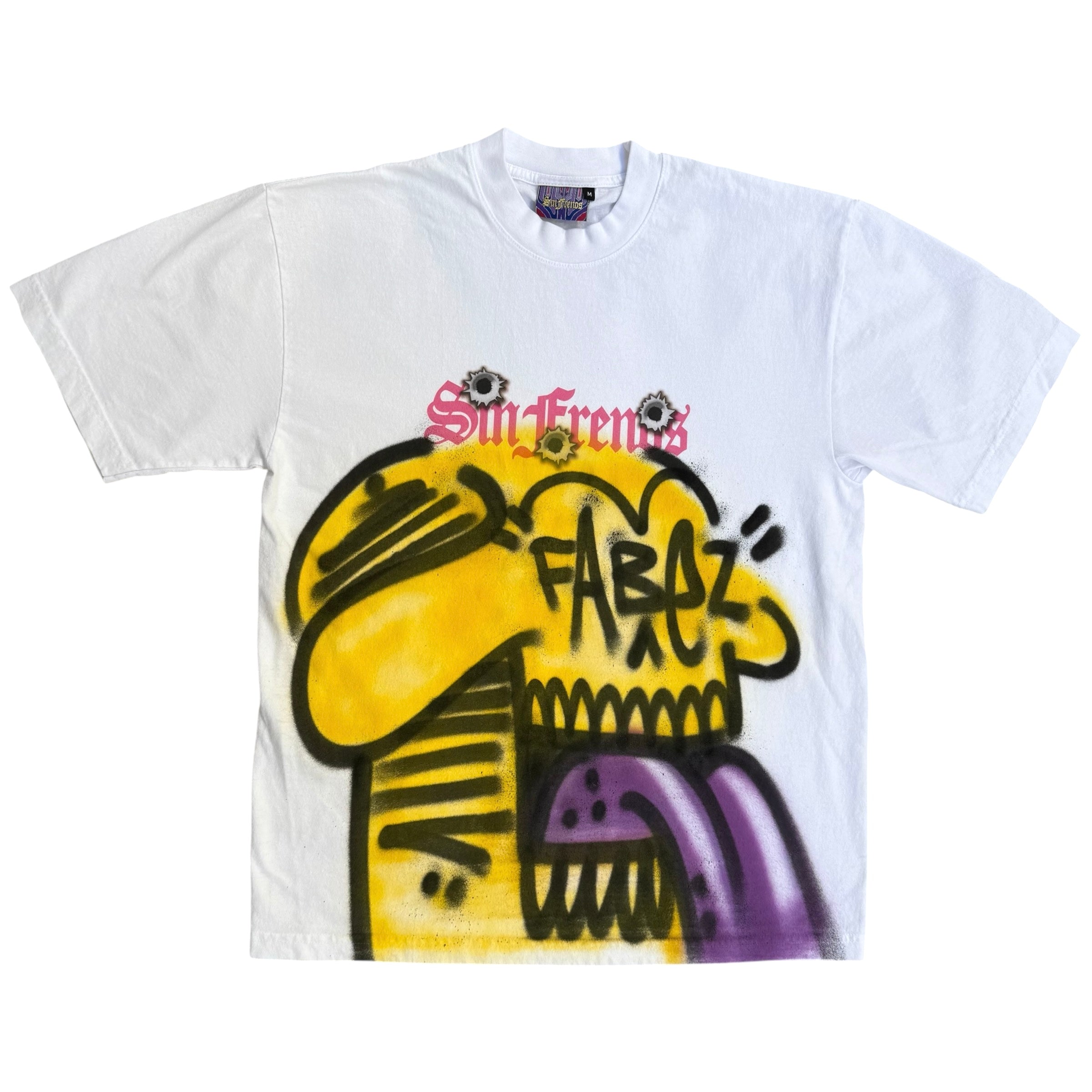 Sin Frenos x Fabez Logo Skull tees