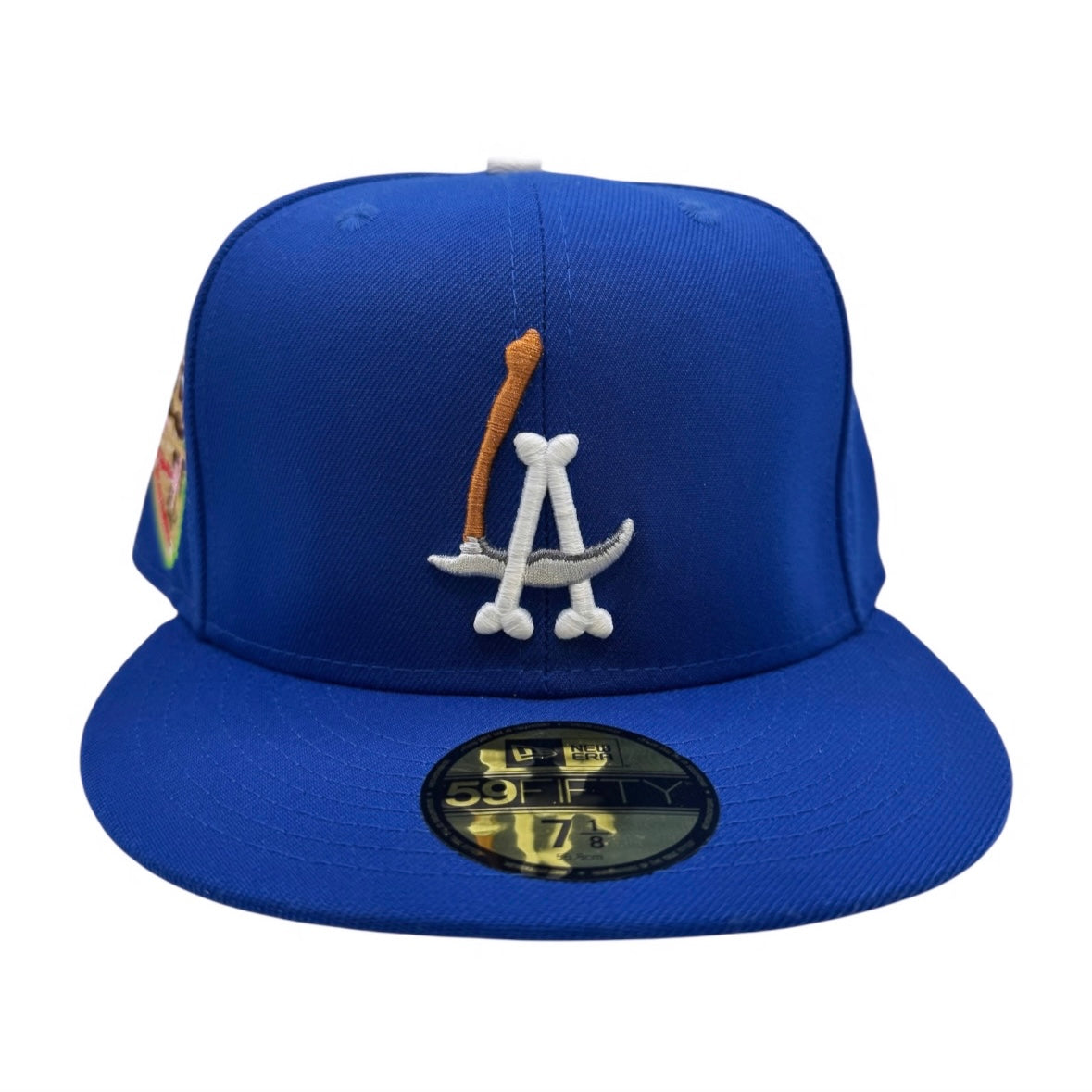 LA Scythe Logo 59FIFTY fitted Royal/ Signal Green