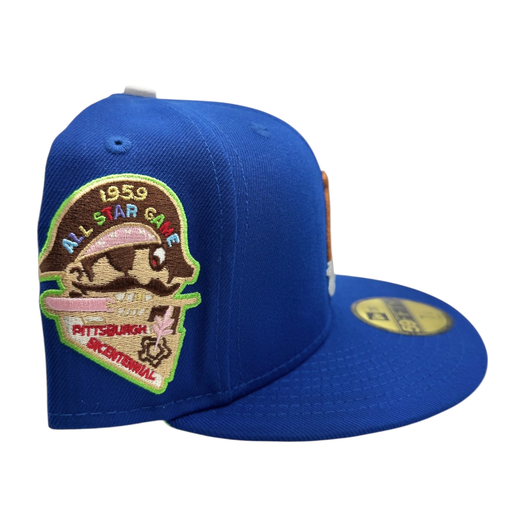 LA Scythe Logo 59FIFTY fitted Royal/ Signal Green
